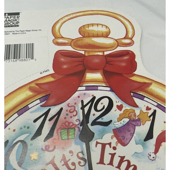 Vintage Paper Magic Group 2 It’s Time For Christmas Die Cut Decoration Paper 12” - Picture 9 of 14